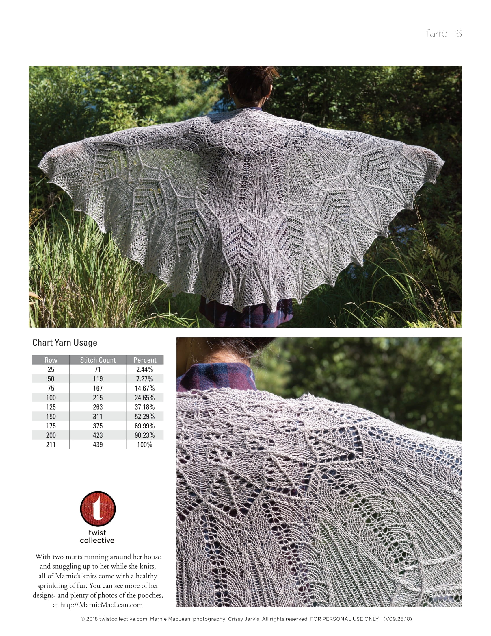 Twist Collective Farro Wrap Knitting Pattern