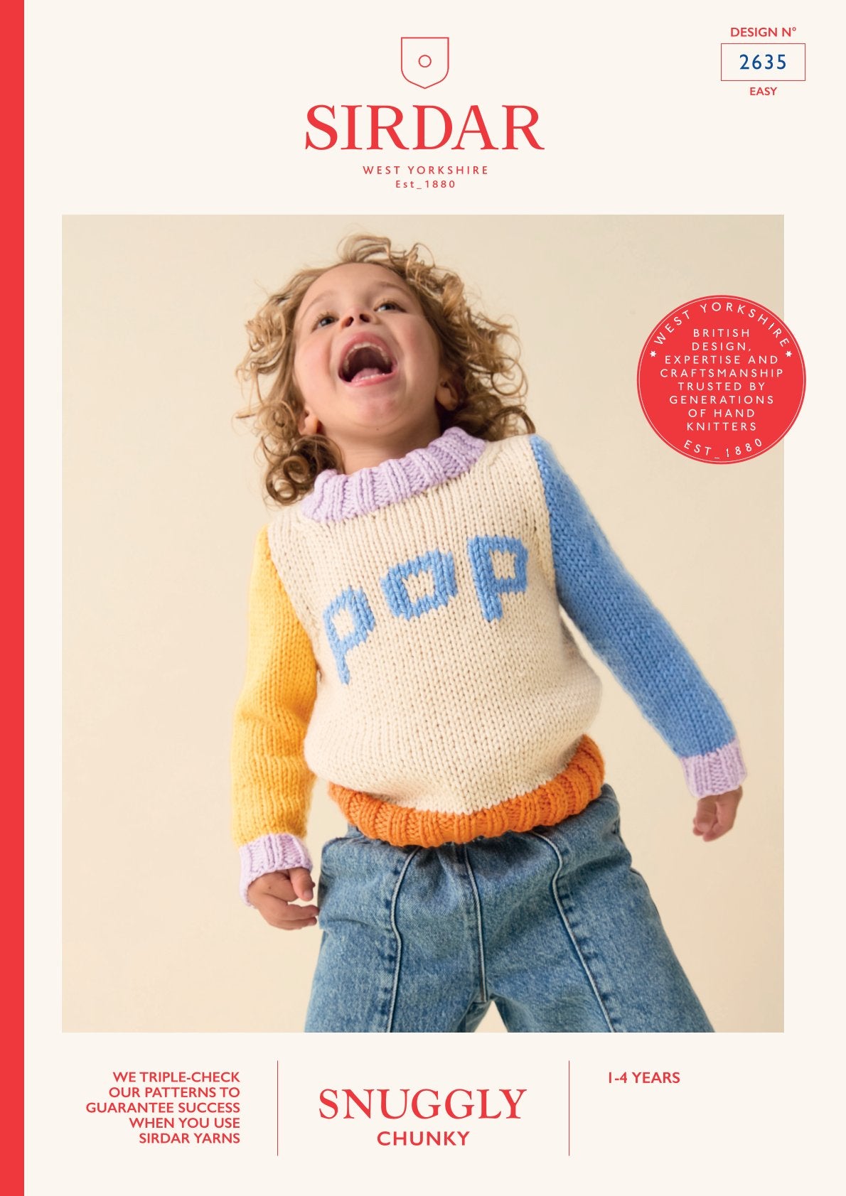 Pop It On Sweater Jumper Knitting Pattern