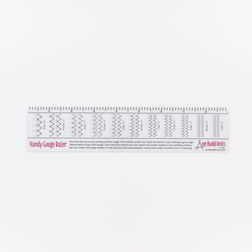 Ann Budd Knits Handy Gauge Ruler