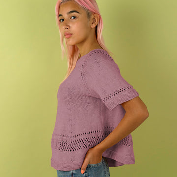 Paintbox Yarns Sweetie Swing Top Knitting Pattern