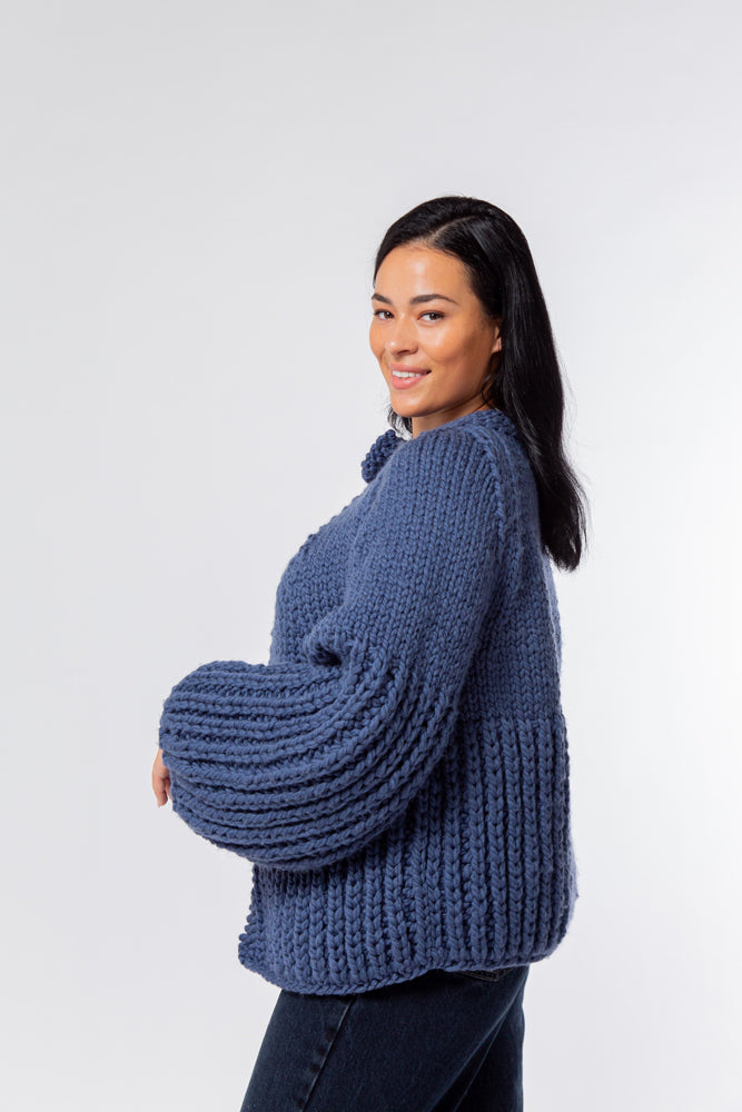 MillaMia Sam Brioche Cardigan Knitting Pattern