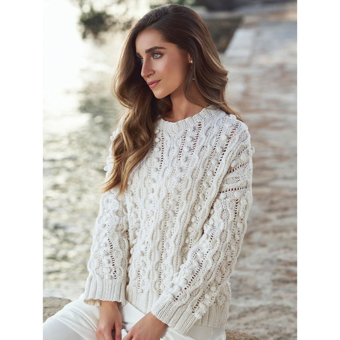 Rowan Cable Bobble Sweater Jumper Knitting Pattern
