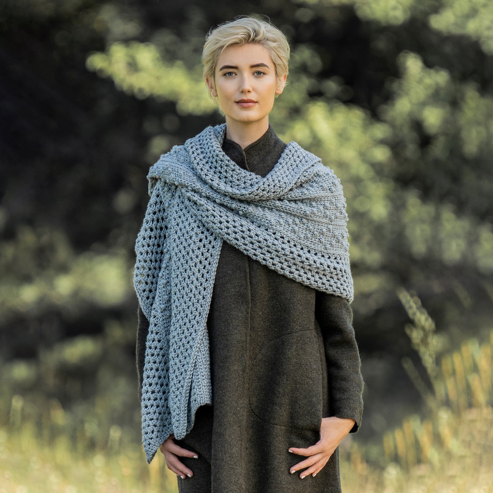 Blue Sky Fibers Dayton Crochet Wrap Pattern