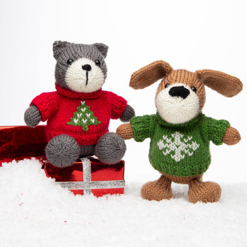 Deramores Christmas Pets Toy Knitting Pattern