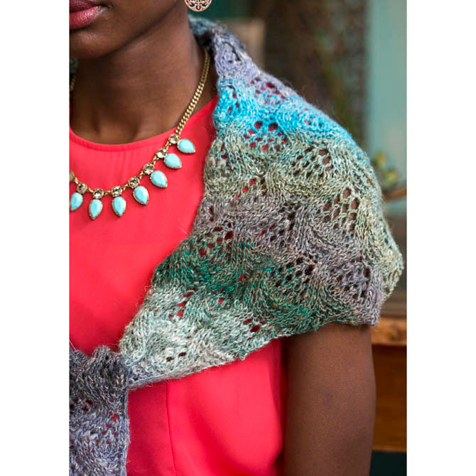 Noro Wavy Stolette Wrap Knitting Pattern