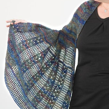 Eveleth Shawl in Berroco Millefiori Light Luxe PDF