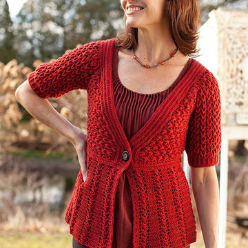 Berroco Azilal Cardigan Crochet Pattern