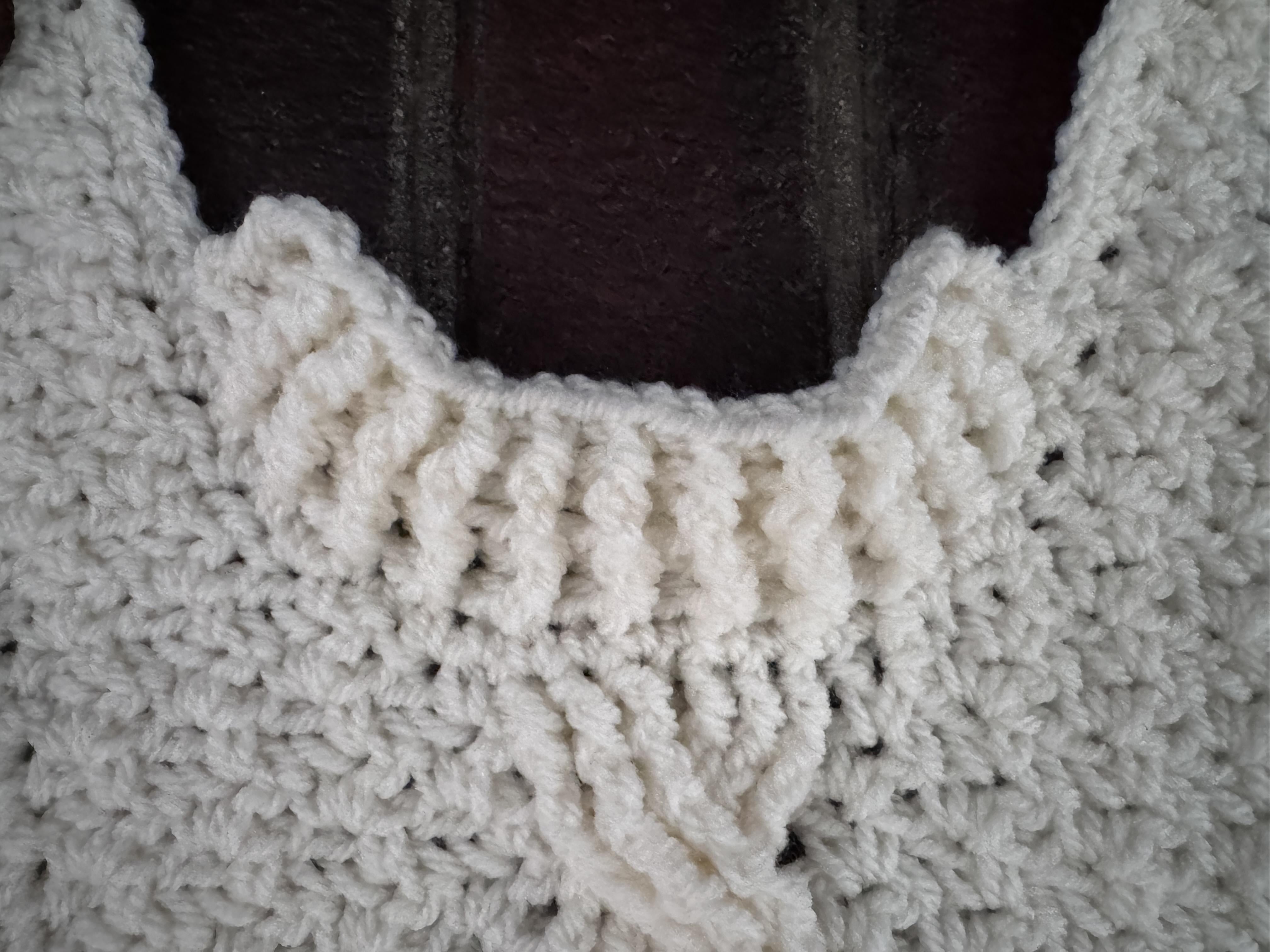 Cable Crochet Dog Sweater