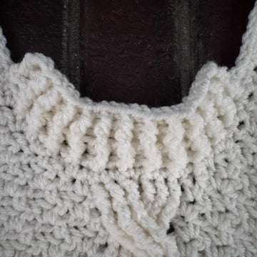 Cable Crochet Dog Sweater