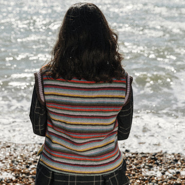 Rowan Heathland Plain/Multicolour Waistcoat Knitting Pattern