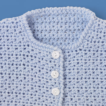 Paintbox Yarns Little Blossom Baby Cardigan Crochet Pattern