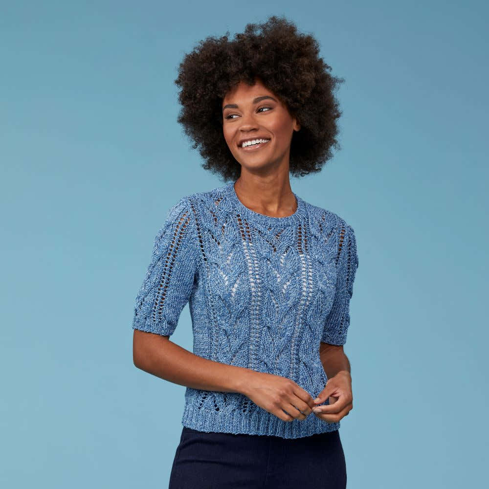 Tahki Yarns Alderwood Tee Knitting Pattern