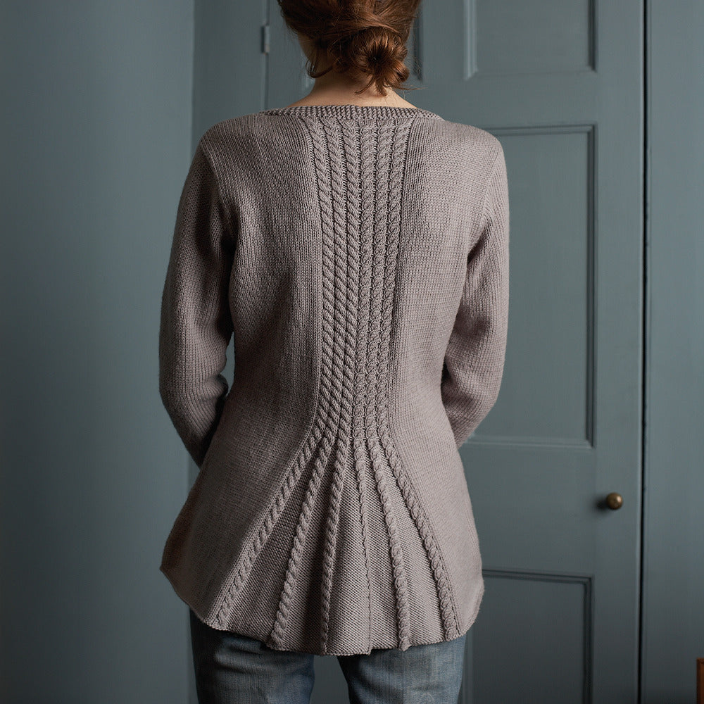 Debbie Bliss Sophia Cable Vent Jacket Knitting Pattern