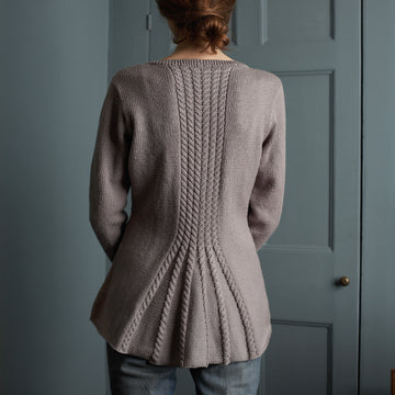 Debbie Bliss Sophia Cable Vent Jacket Knitting Pattern