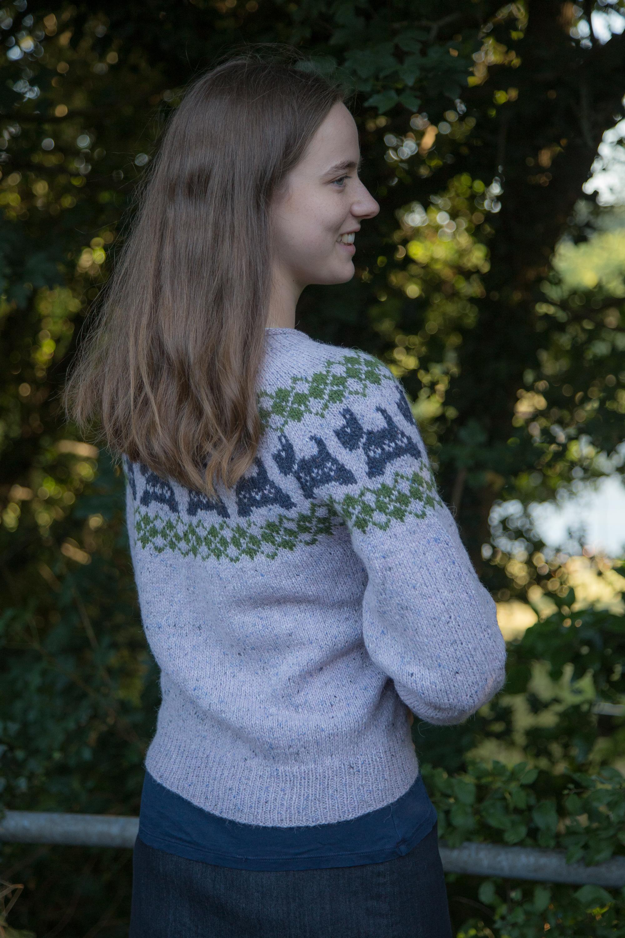 Fairisle Scottie Yoke Cardigan