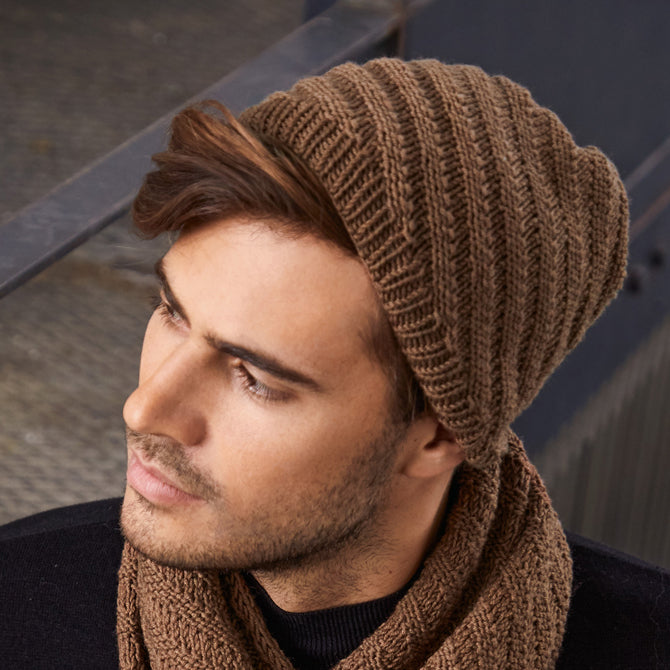 Lana Grossa Men's Hat Knitting Pattern