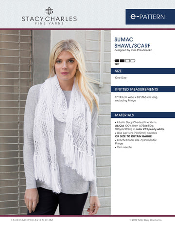 Stacy Charles Fine Yarns Sumac Shawl/Scarf