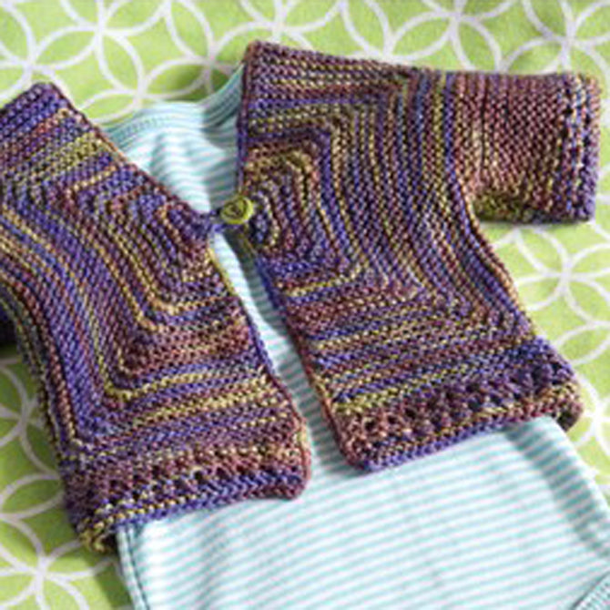 Valley Yarns Baby Steps Cardigan Knitting Pattern