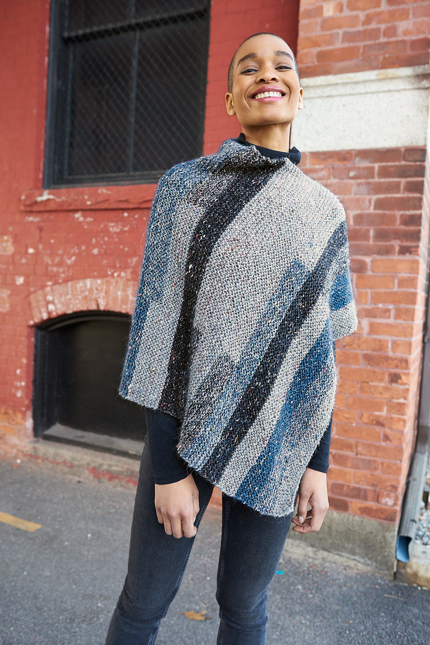 Berroco Olneyville Cape Knitting Pattern