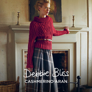 Debbie Bliss Friday Aran Sweater Knitting Pattern