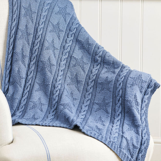 Rowan Stardust Throw Blanket Knitting Pattern