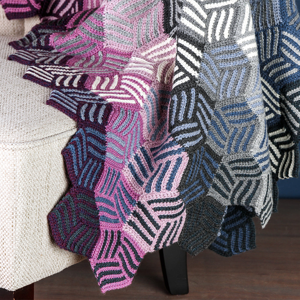 Valley Yarns Dawn to Dusk Blanket Crochet Pattern