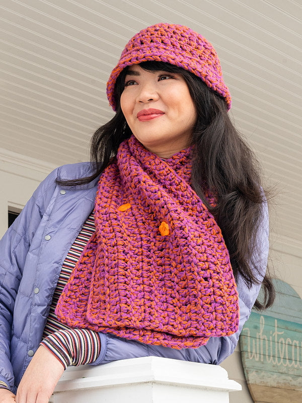 Gromit Bucket Hat and Cowl Crochet Pattern