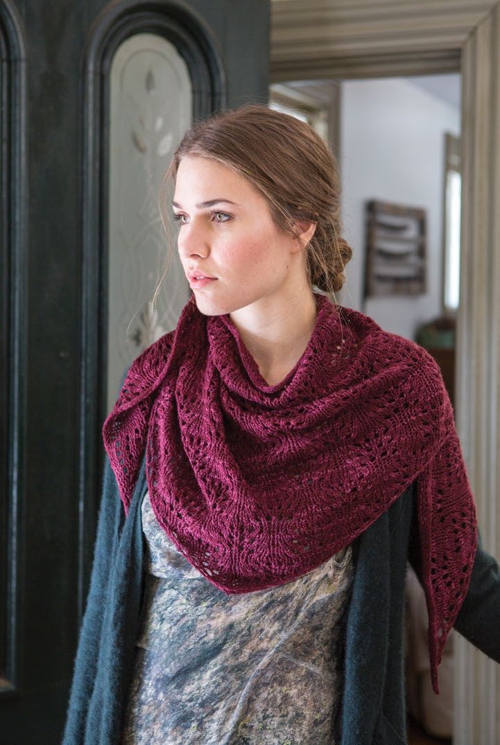 Ceonothus Shawl Scarf Knitting Pattern