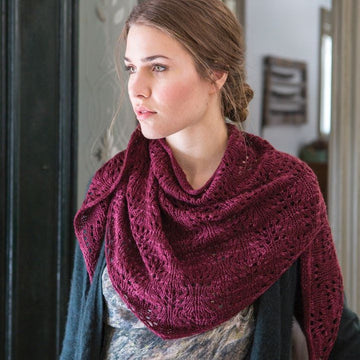 Ceonothus Shawl Scarf Knitting Pattern