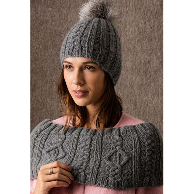 String Sun Valley Hat & Capelet/Cowl Knitting Pattern