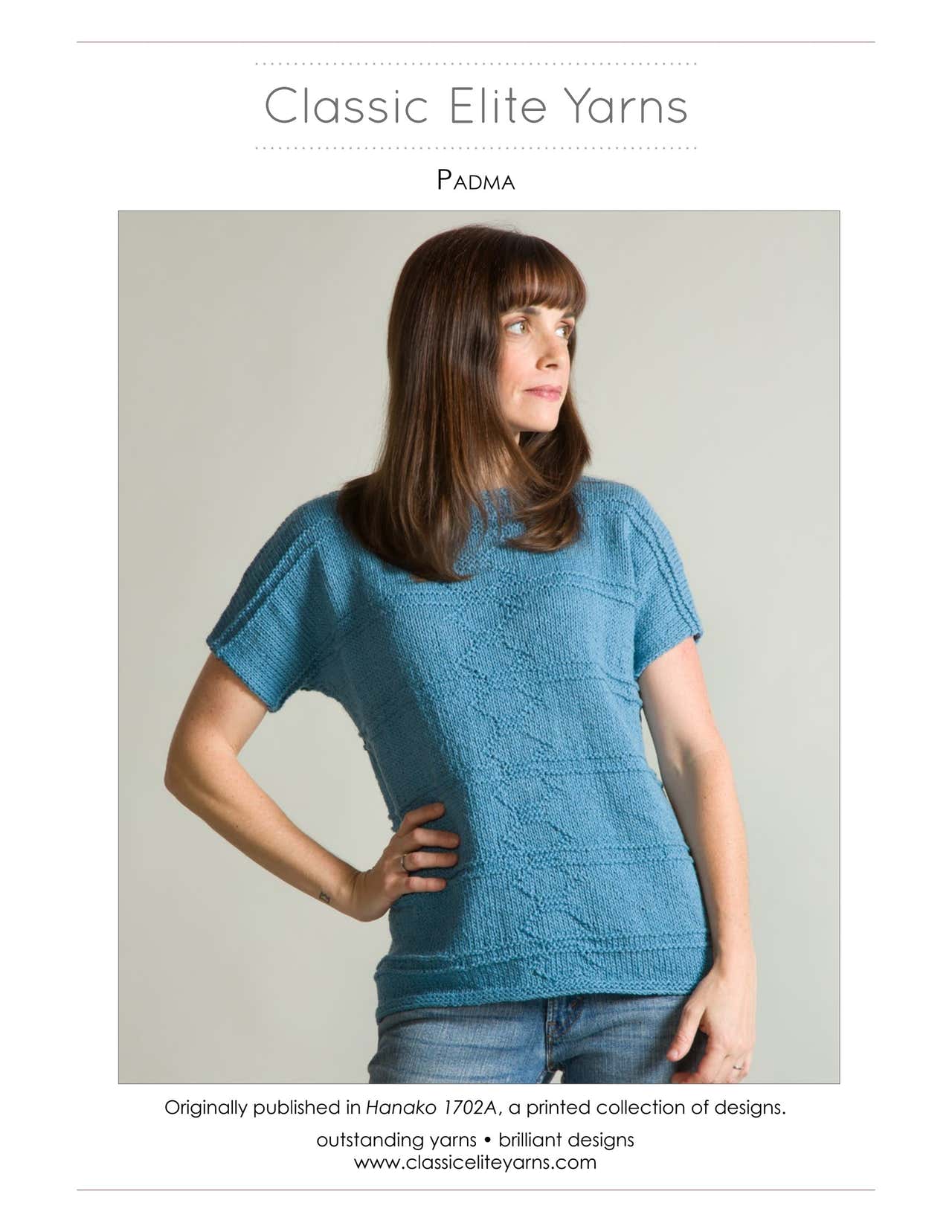 Classic Elite Yarns Padma Jumper Knitting Pattern