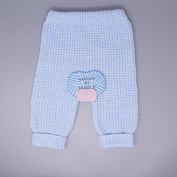 Gareth Unisex Pram set. Cardigan, Trousers, hat & booties 18-20" chest size