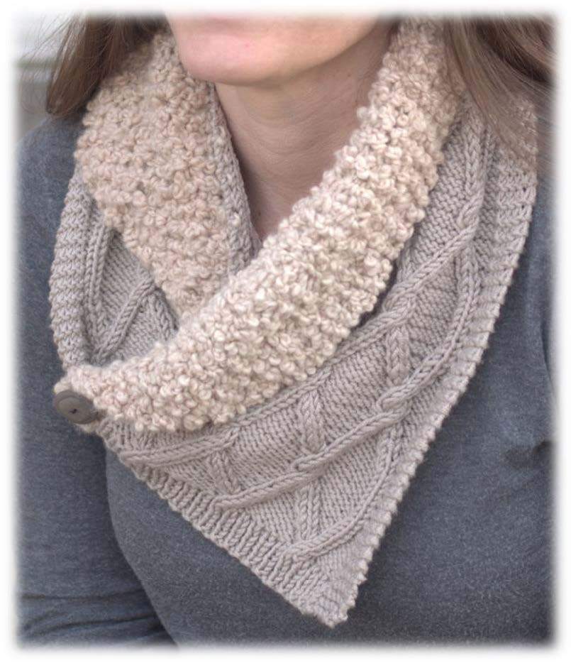 Collared Scarf Knitting Pattern