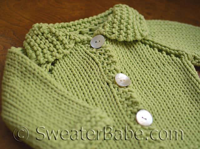 #15 Chunky Cotton Baby Cardigan