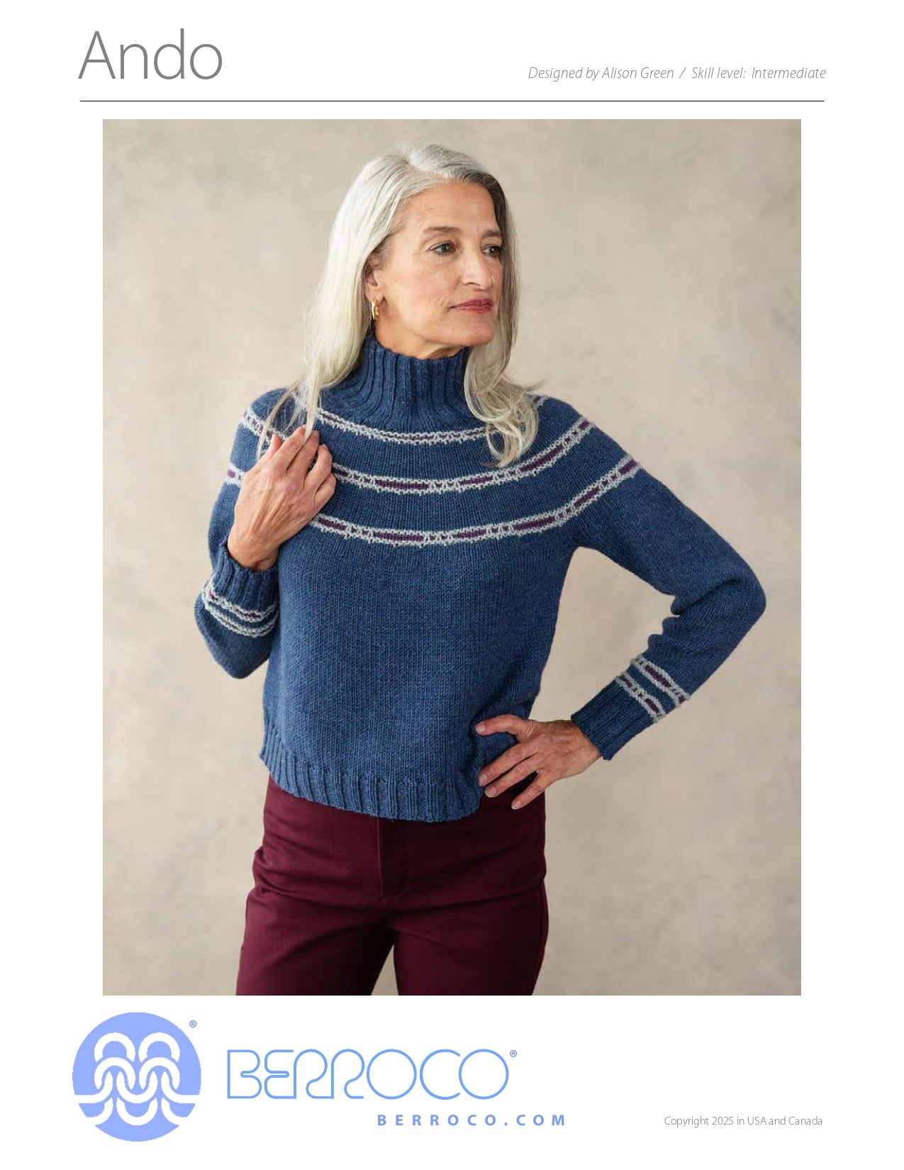 Ando Jumper Knitting Pattern