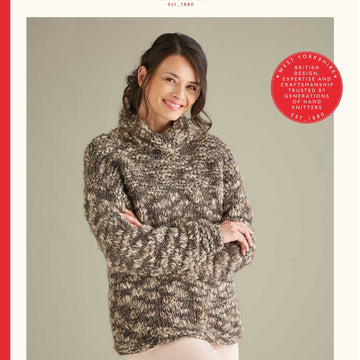 Sirdar 10018 Cowl Neck Pullover in Elemental PDF