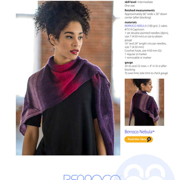 Berroco Anika Wrap Knitting Pattern