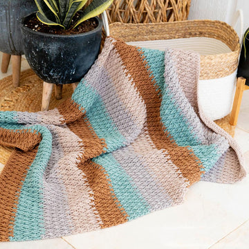 Alpine Stitch Textured Blanket