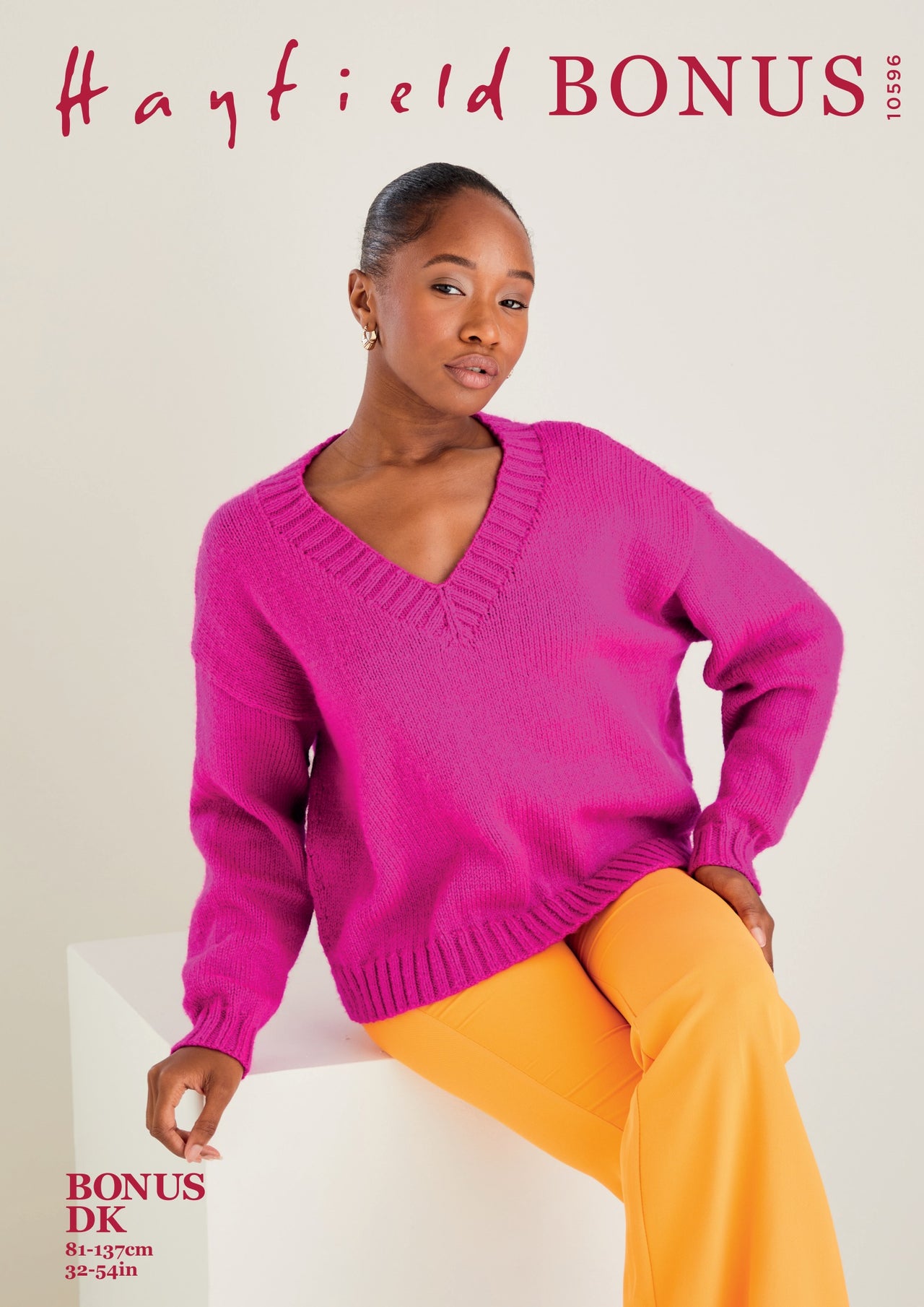 Sirdar V-Neck Sweater Jumper Knitting Pattern