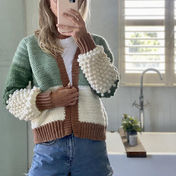 Berry Dipped Cardigan