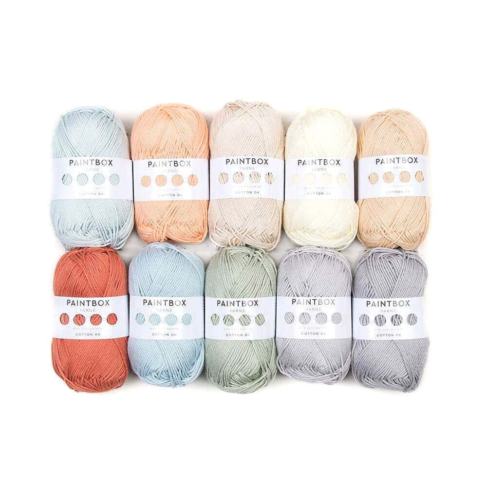 Paintbox Yarns Cotton DK 10 Ball Color Pack Yarn - Cotton DK