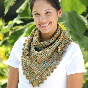 Valley Yarns Dappled Shawlette Knitting Pattern