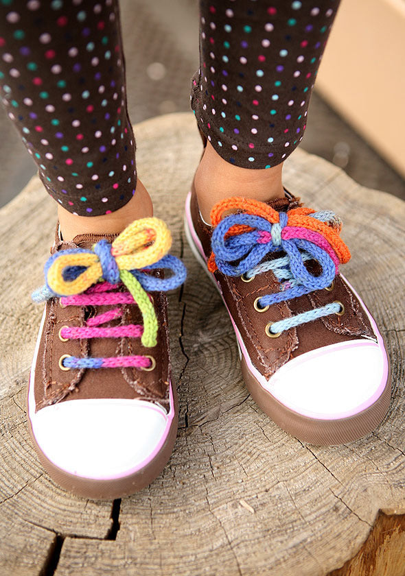 Friedrich Colorful Shoelaces Accessory Knitting Pattern