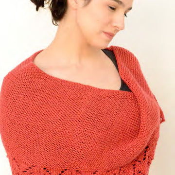 Nobadeer Crescent Scarf/Shawl in Juniper Moon Farm Findley DK - PDF