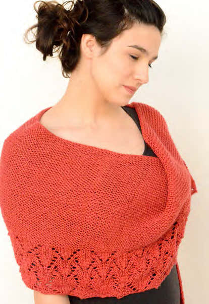 Nobadeer Crescent Scarf/Shawl in Juniper Moon Farm Findley DK