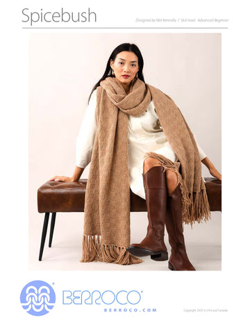 Spicebush Shawl in Berroco Ultra Alpaca Natural PDF