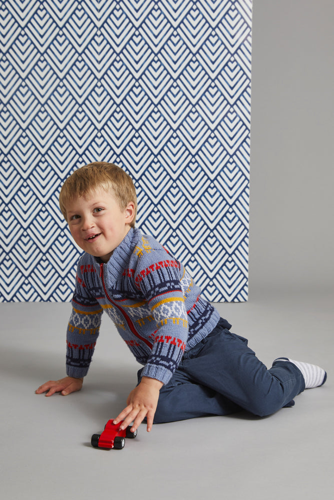 MillaMia Kid's Bengt Cardigan Knitting Pattern