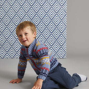 MillaMia Kid's Bengt Cardigan Knitting Pattern