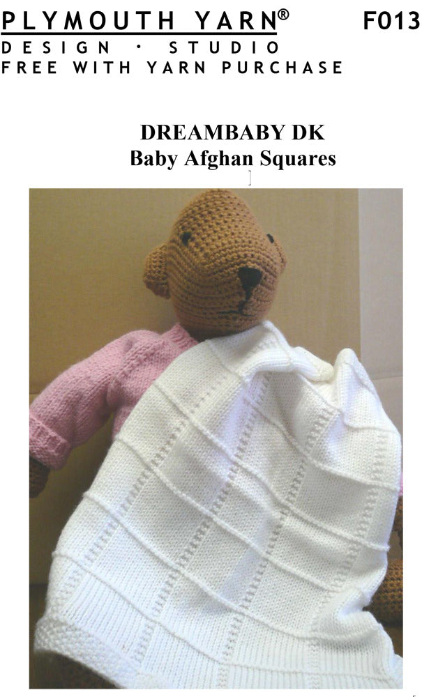 Plymouth Yarn Dreambaby DK Baby Squares Afghan Knitting