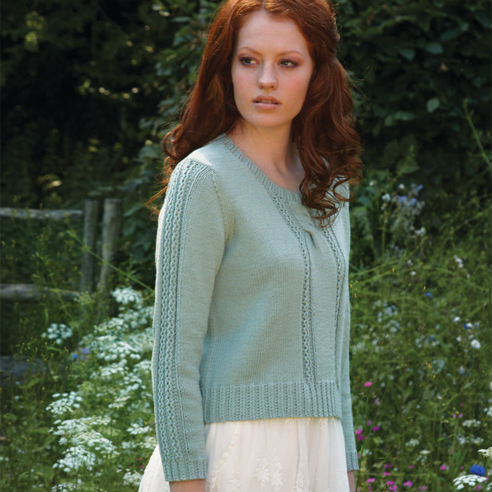 Debbie Bliss Wendy Cable Sweater Knitting Pattern